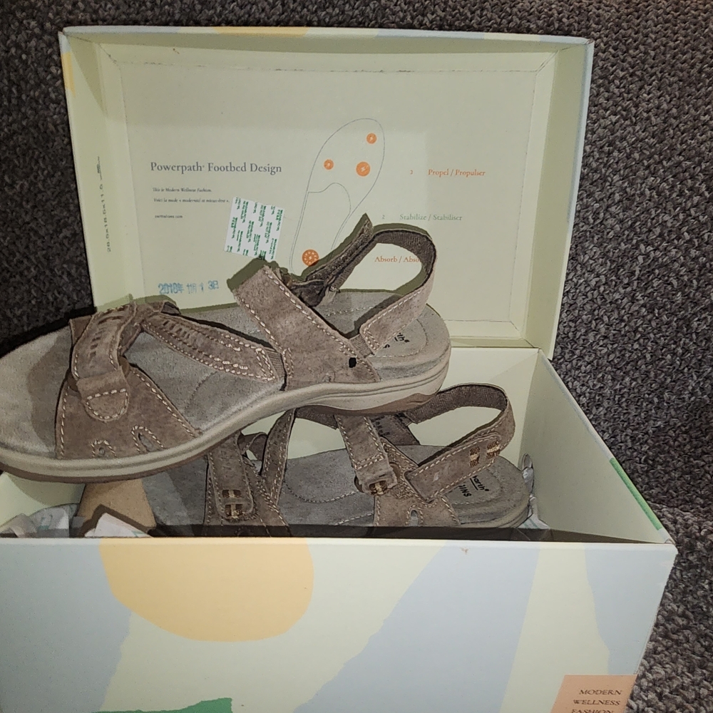 Earth Origins Brown Strappy Sandals Size 7.5